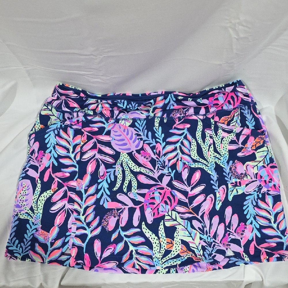 Lilly Pulitzer Vibrant Leaf Print Skort